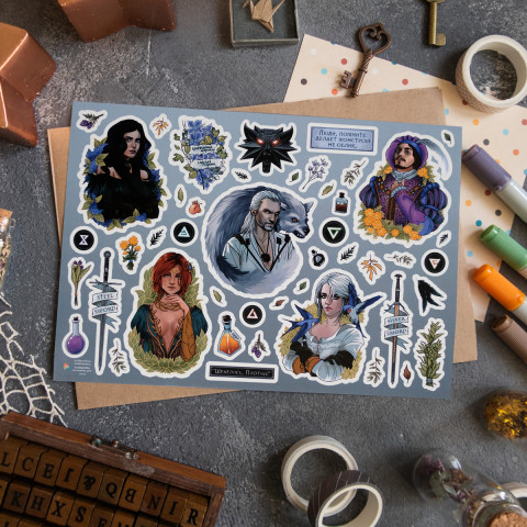 Стикерпак "Сирень и Крыжовник"