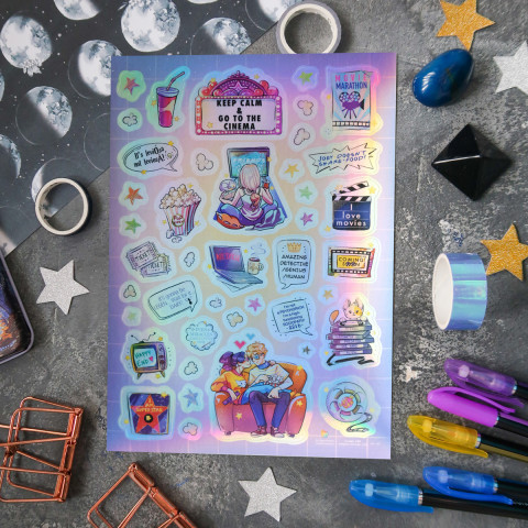 Стикерпак "Movie Fan" голография