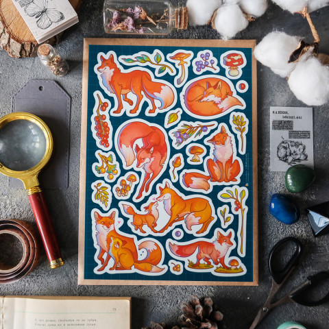 Стикерпак "Fox Family"