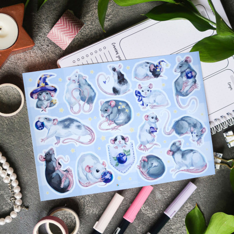 Стикерпак "Beautiful Rats"