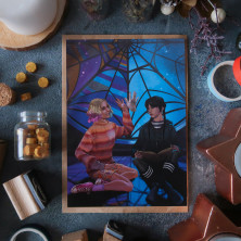 Открытка "Enid and Wednesday"