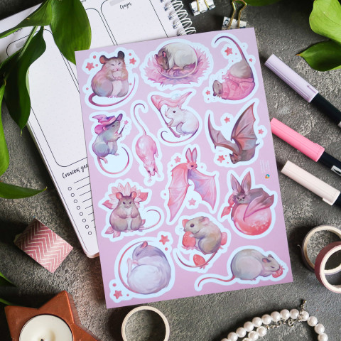 Стикерпак "Pinky Rodents"