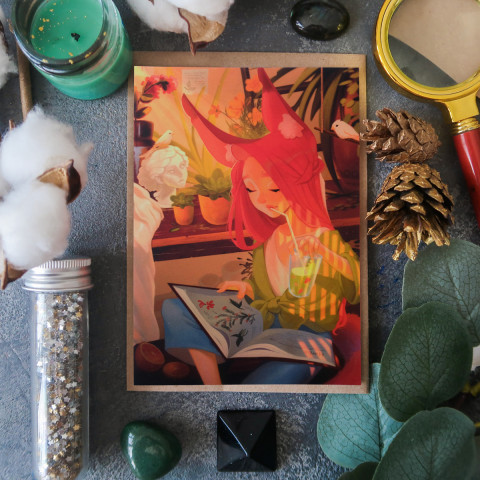 Открытка "Enjoy Reading"