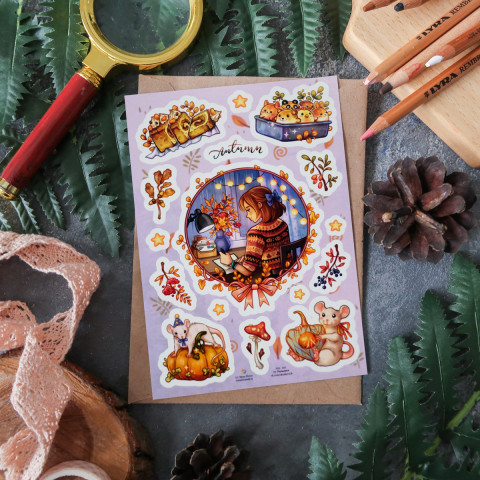 Стикерпак "Осенний Вечер"