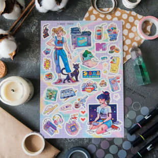 Стикерпак "Назад В 90-е"