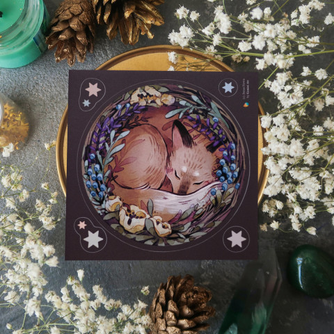 Стикер "Sleeping Fox"