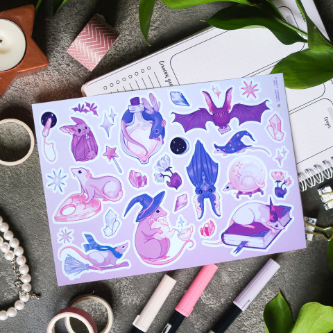 Стикерпак "Violet Rodents"