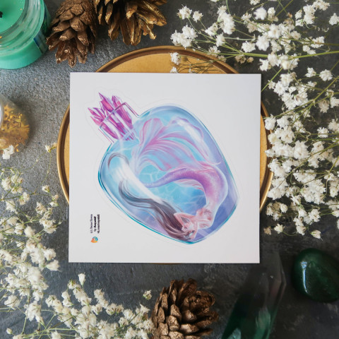Стикер "Mermaid Bottle"