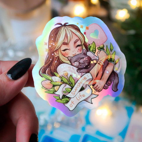 Стикер "Friends Forever" голография