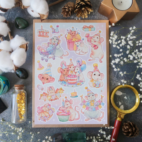 Стикерпак "Birthday Rats"