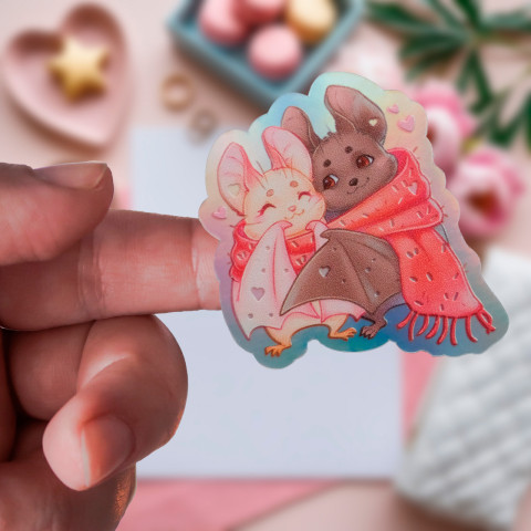 Стикер "Bats" голография