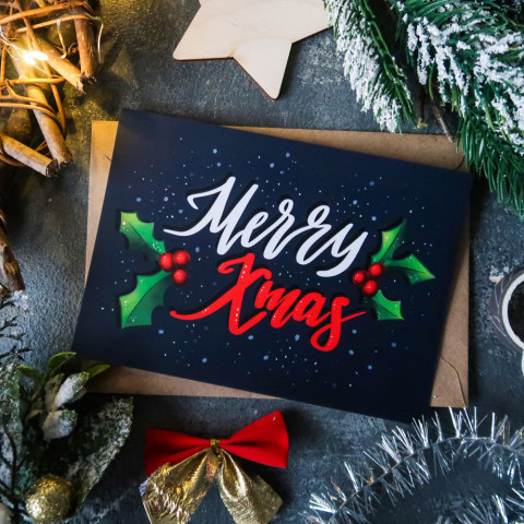 Открытка "Merry Xmas"