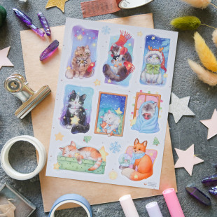 Стикерпак "Aquarelle Animals"