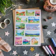 Стикерпак "Летние Пейзажи"