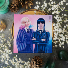 Стикер "Enid and Wednesday 3"