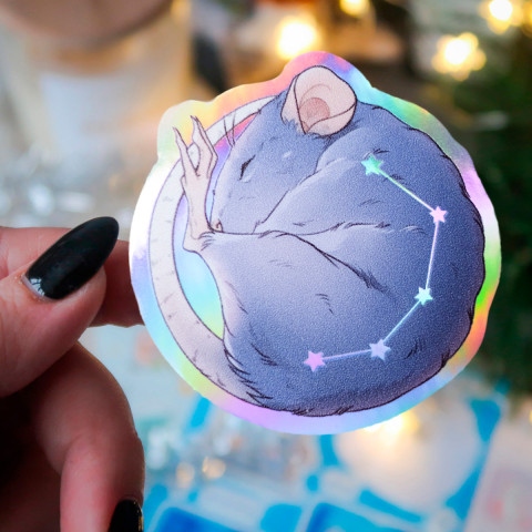 Стикер "Rat Dreams" голография