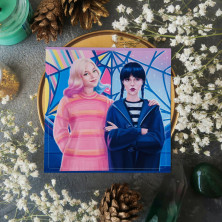 Стикер "Enid and Wednesday 2"