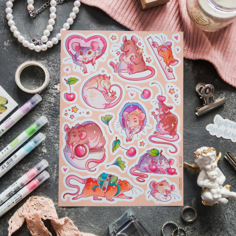 Стикерпак "Wonderful Rats"