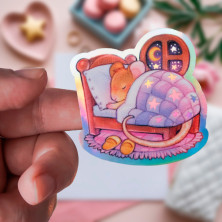 Стикер "Mouse Dreams" голография