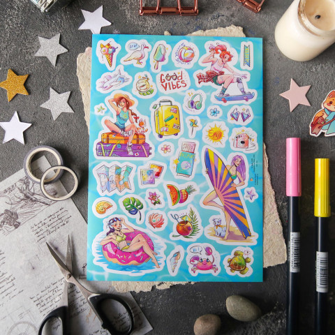 Стикерпак "Ticket To The Summer"