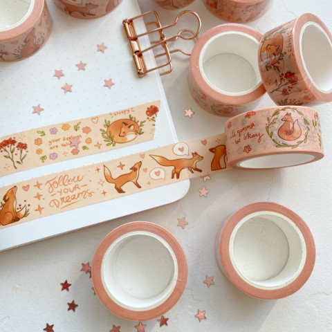 Бумажный скотч "Лисенок"