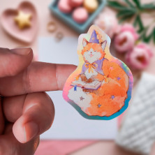 Стикер "Magic Fox" голография