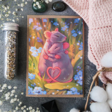 Открытка "Rat's Love (Blue)"