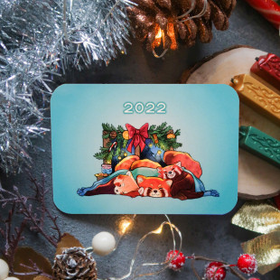 Календарь карманный "Новогодние Панды"