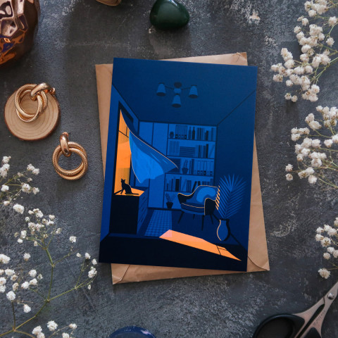 Открытка "Lonely Cat"