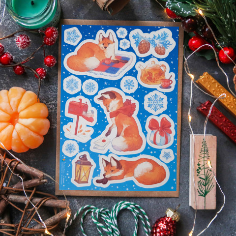 Стикерпак "Winter Fox 3"