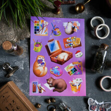 Стикерпак "Котики Художники"