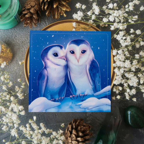 Стикер "Совушки"