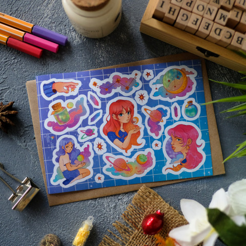 Стикерпак "Cosmic Girl"