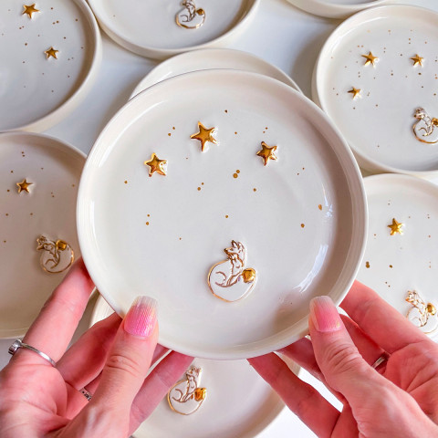 Тарелка керамическая ручной работы