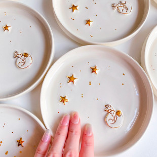 Тарелка керамическая ручной работы