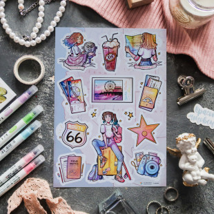 Стикерпак "USA Travel"