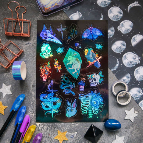 Стикерпак "Dark Aesthetics" голография