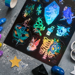 Стикерпак "Dark Aesthetics" голография