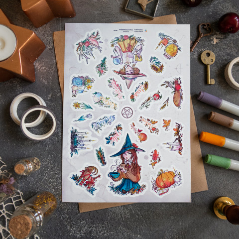 Стикерпак "Колесо Года"