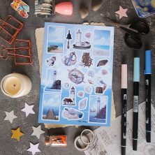 Стикерпак "Sea and Lighthouses