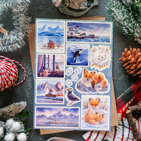 Стикерпак "Зимняя Скандинавия"