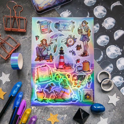 Стикерпак "Хранительница Маяка" голография