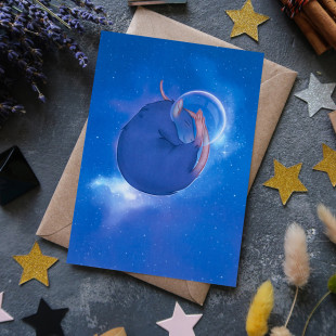 Открытка "Cosmic Rat 4"