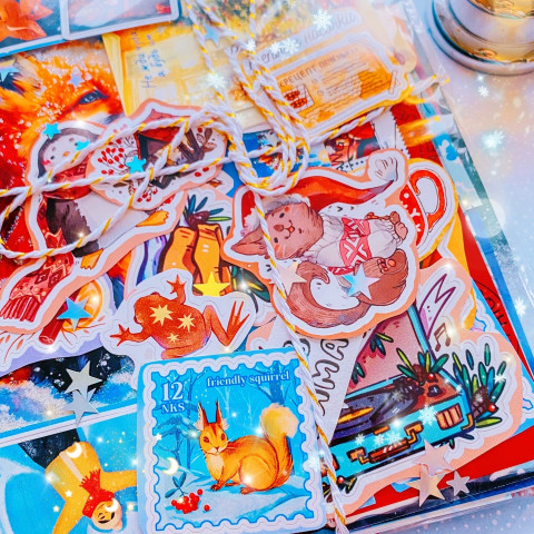 Лисий конверт-сюрприз "Тёплая Зима"