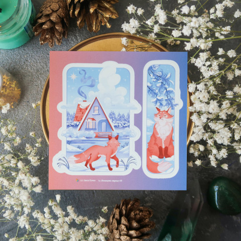 Стикер "Winter Cottage"
