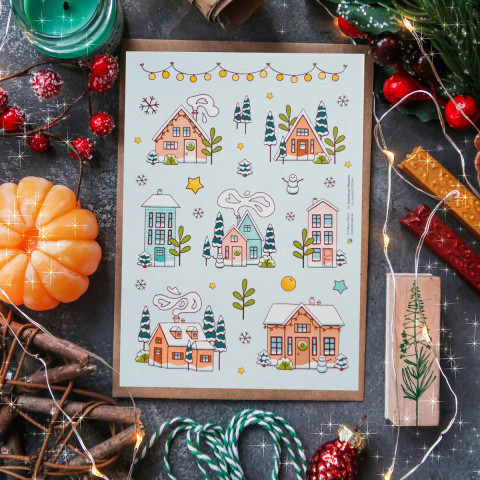 Стикерпак "Winter Houses"