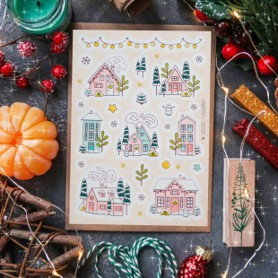 Стикерпак "Winter Houses"