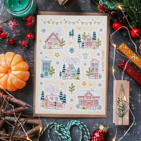 Стикерпак "Winter Houses"