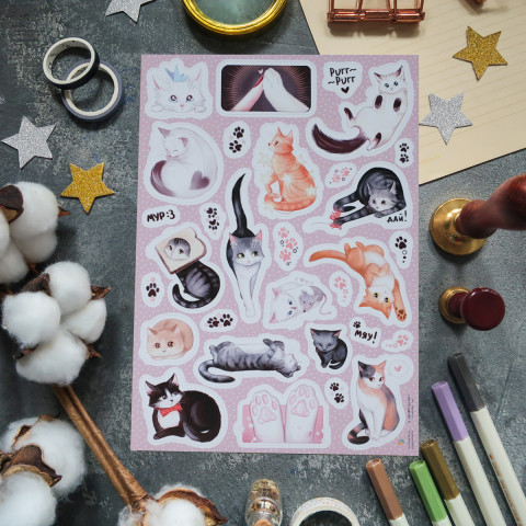 Стикерпак "Очарование Котиков"