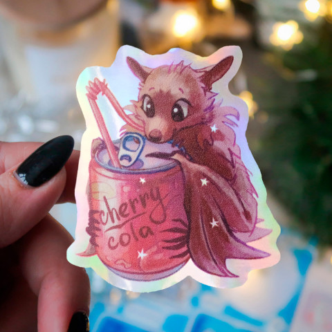 Стикер "Cherry Bat" голография